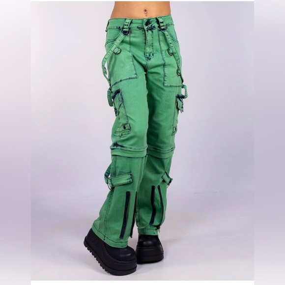 highlight Denim - Highlight Pink Cargo Pants with‎ Black Stitching Sz 2XL